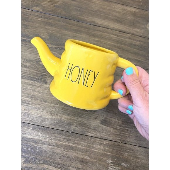 New Rae Dunn Honey Pot Yellow HTF Artisan Collection from Magenta Rare Find! - Picture 2 of 7